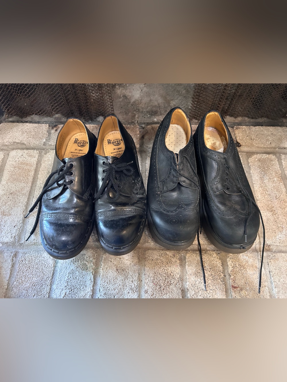 Dr. Martens Men’s Black Leather Oxford and Derby 2 Pair EUC
